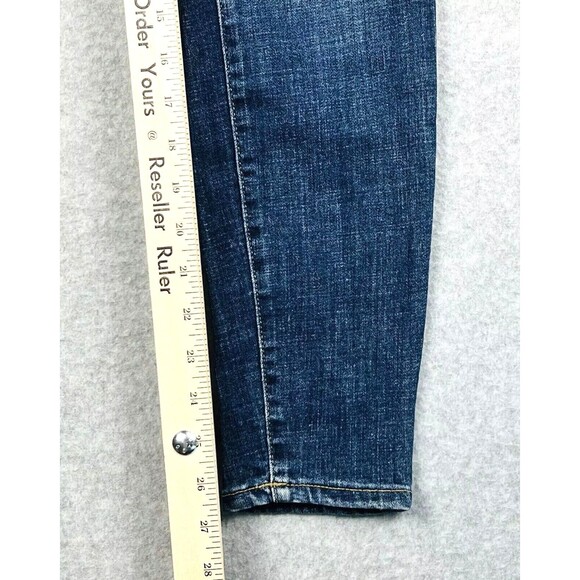 Calvin Klein Ankle Jeans Womens 4 High Rise Sandblast Wash Tapered Y2K Fit - Picture 8 of 13